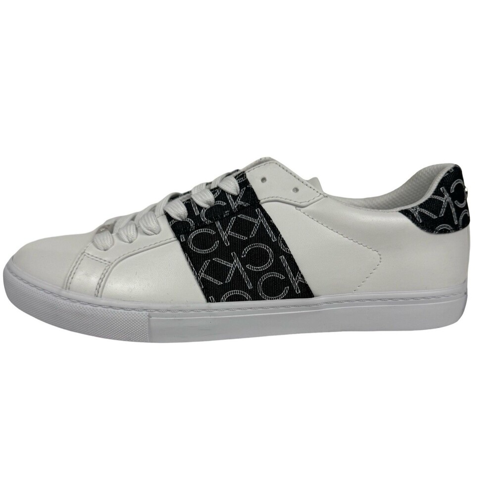 Calvin Klein Gwena Size 11 Sneakers Shoes Fashion Athletic CK Logo White New